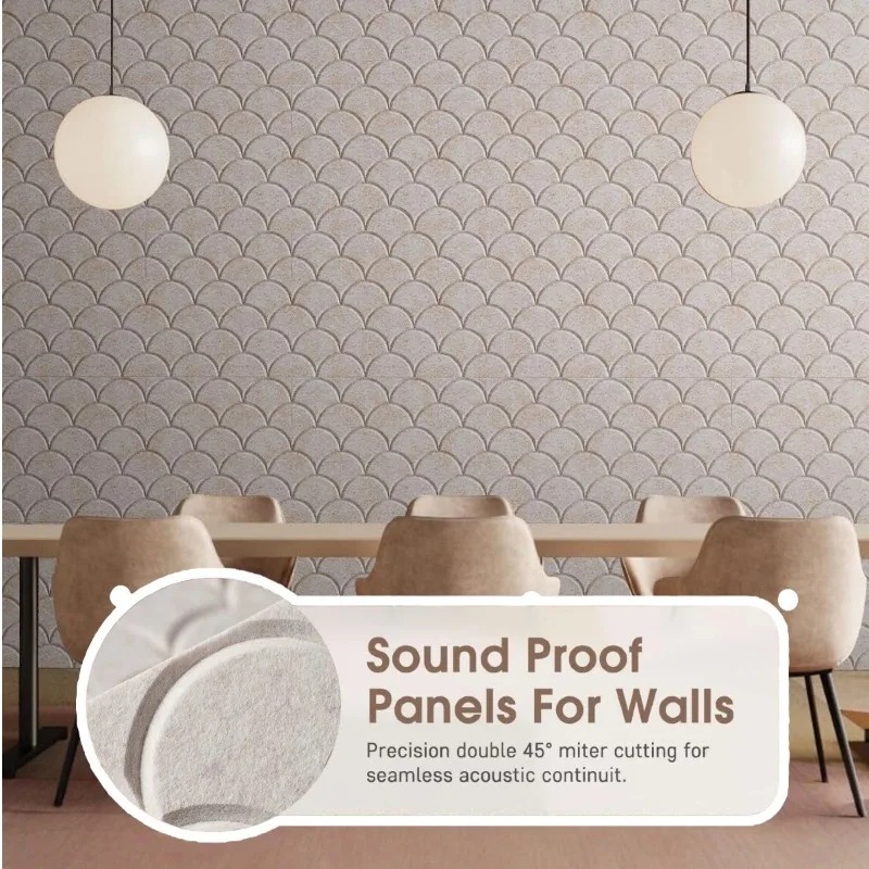 Wall Panel 3D Texture - Kwadratowe dźwiękochłonne panele ścienne o fakturze