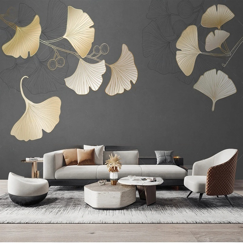 Interior Design With Wallpaper - Duża fototapeta w stylu nordyckim z