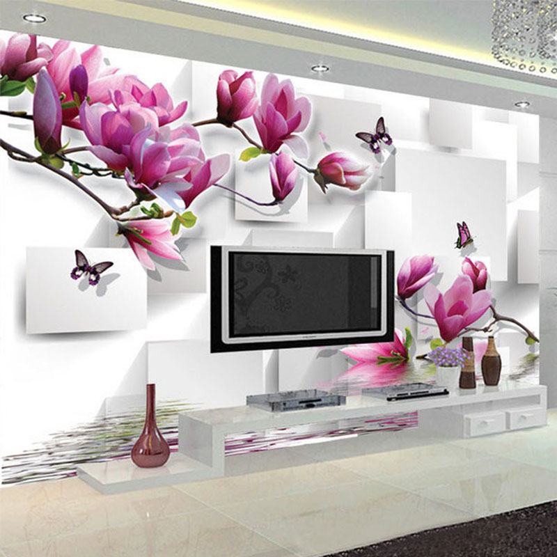 Interior Design With Wallpaper - Modny wystrój wnętrz fototapeta 3D Stereo