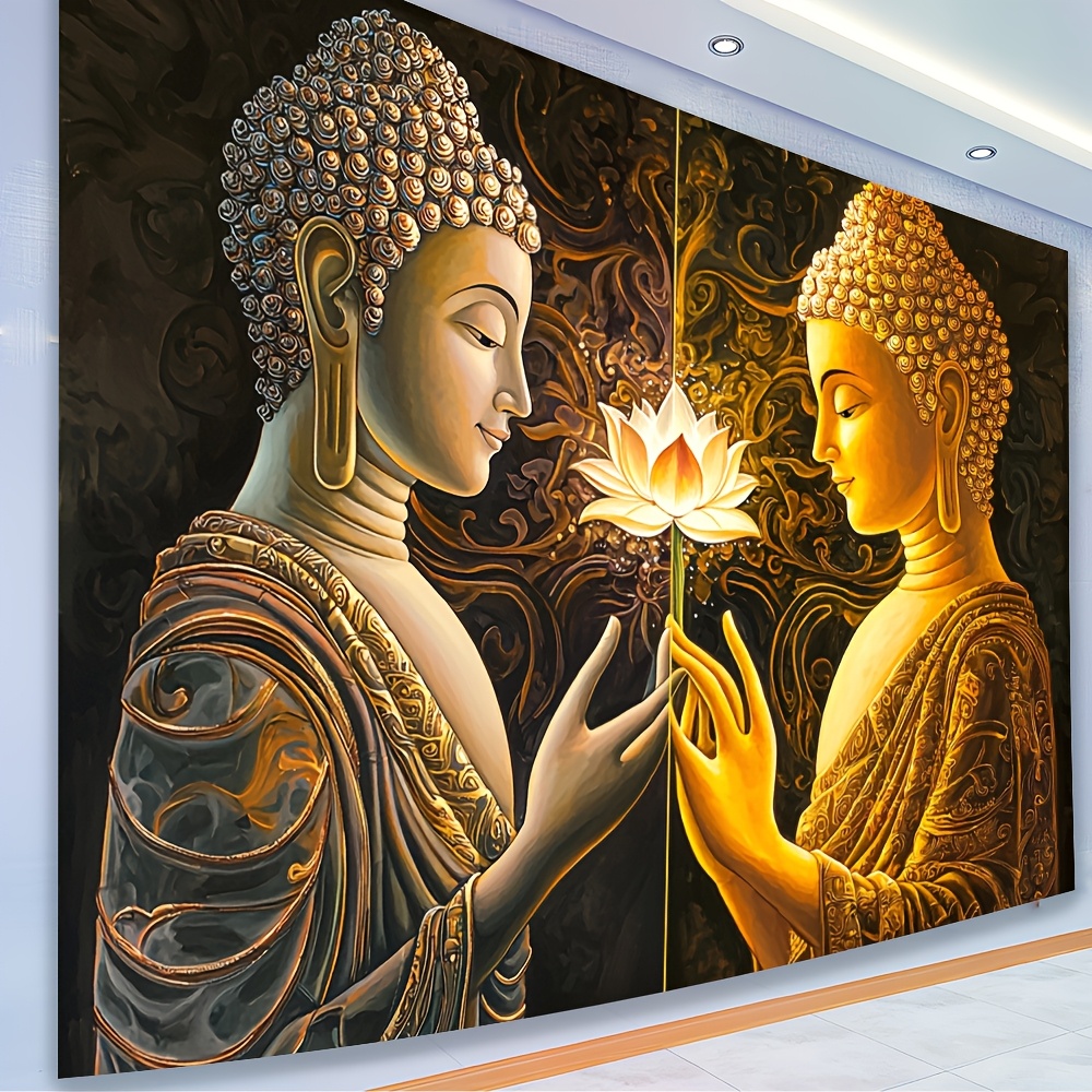 Interior Design Zen Style - Gobelin Ścienny Budda i Lotos, Sztuka