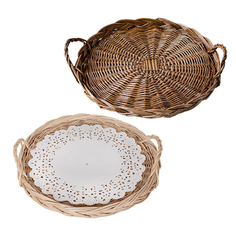 Rattan Tray Handle - Wietnamski kosz wiklinowy pojemnik ratanowy taca