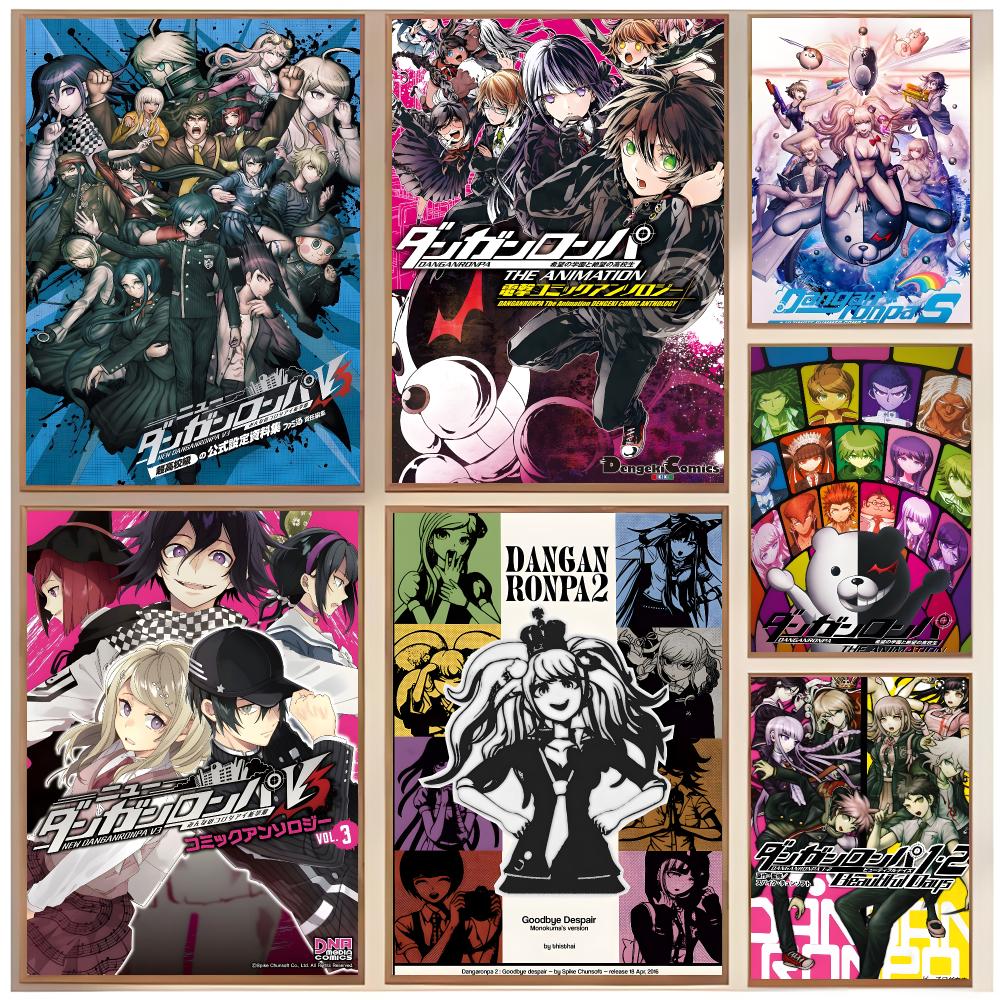 Interior Design With Wallpaper - Plakat z anime gry D-Danganronpa Klasyczny