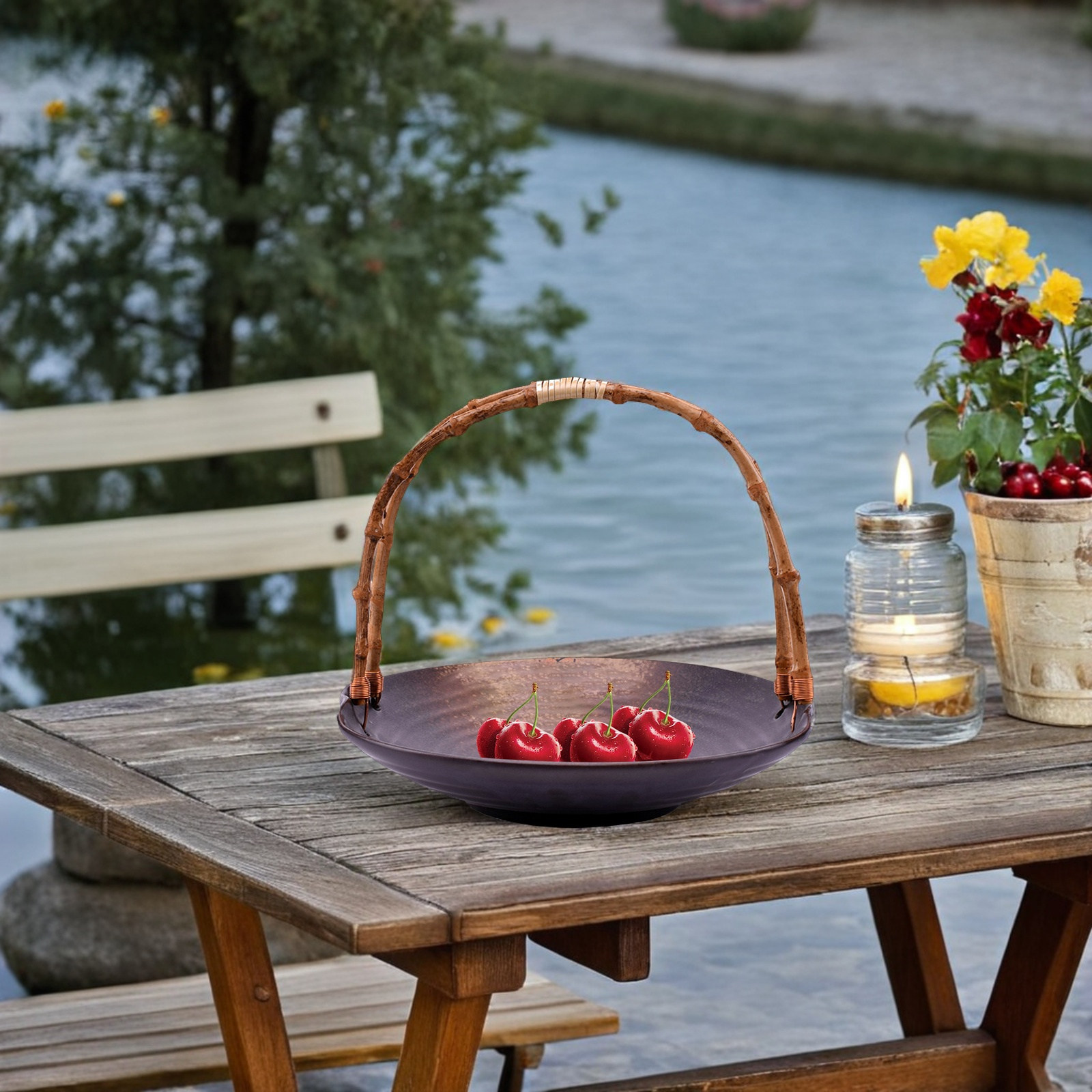 Rattan Tray Handle - Uchwyt do tacy z rattanu i