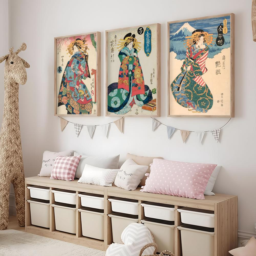 Retro Japońska Gejsza Plakat M – Interior Design With Wallpaper recenzja i cena