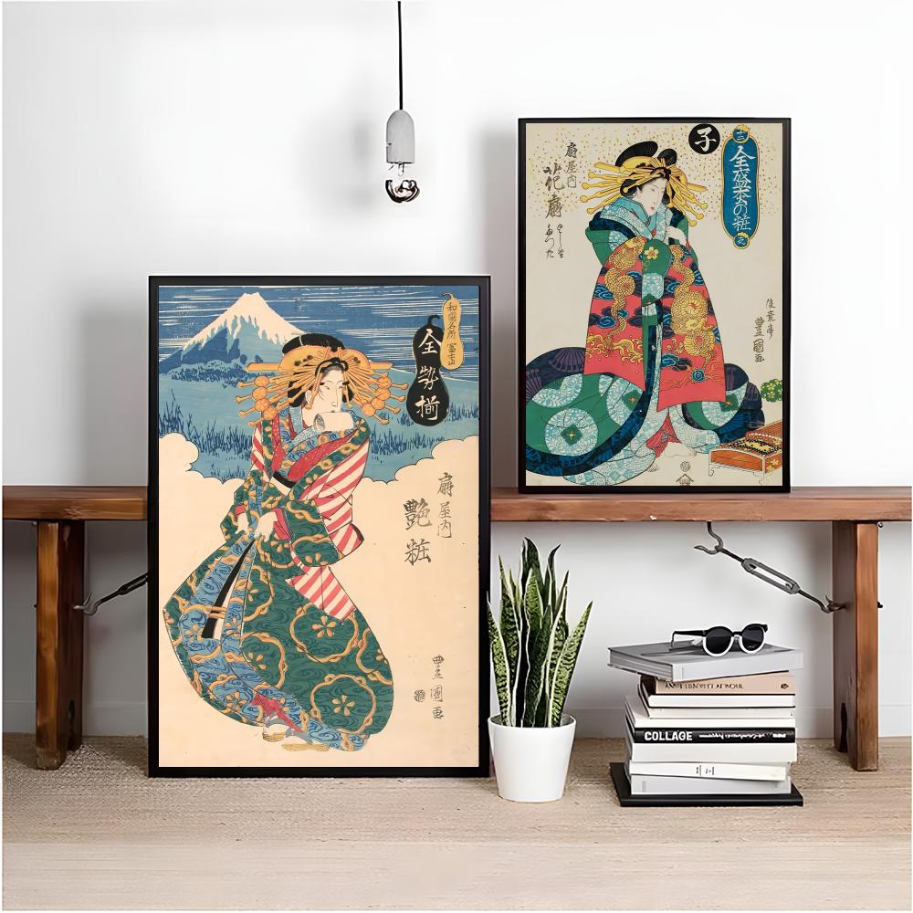 Retro Japońska Gejsza Plakat M – Interior Design With Wallpaper recenzja i cena