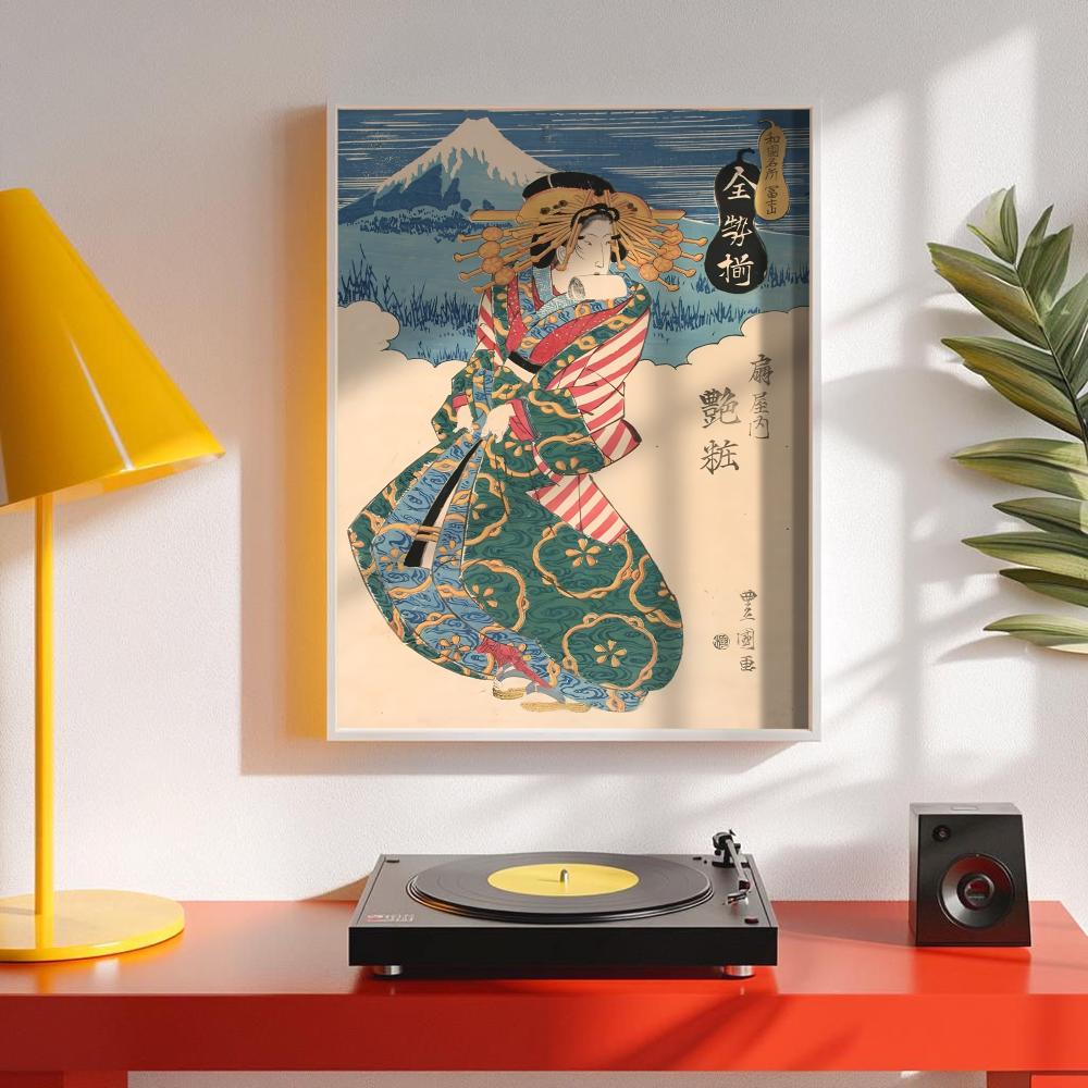 Retro Japońska Gejsza Plakat M – Interior Design With Wallpaper recenzja i cena