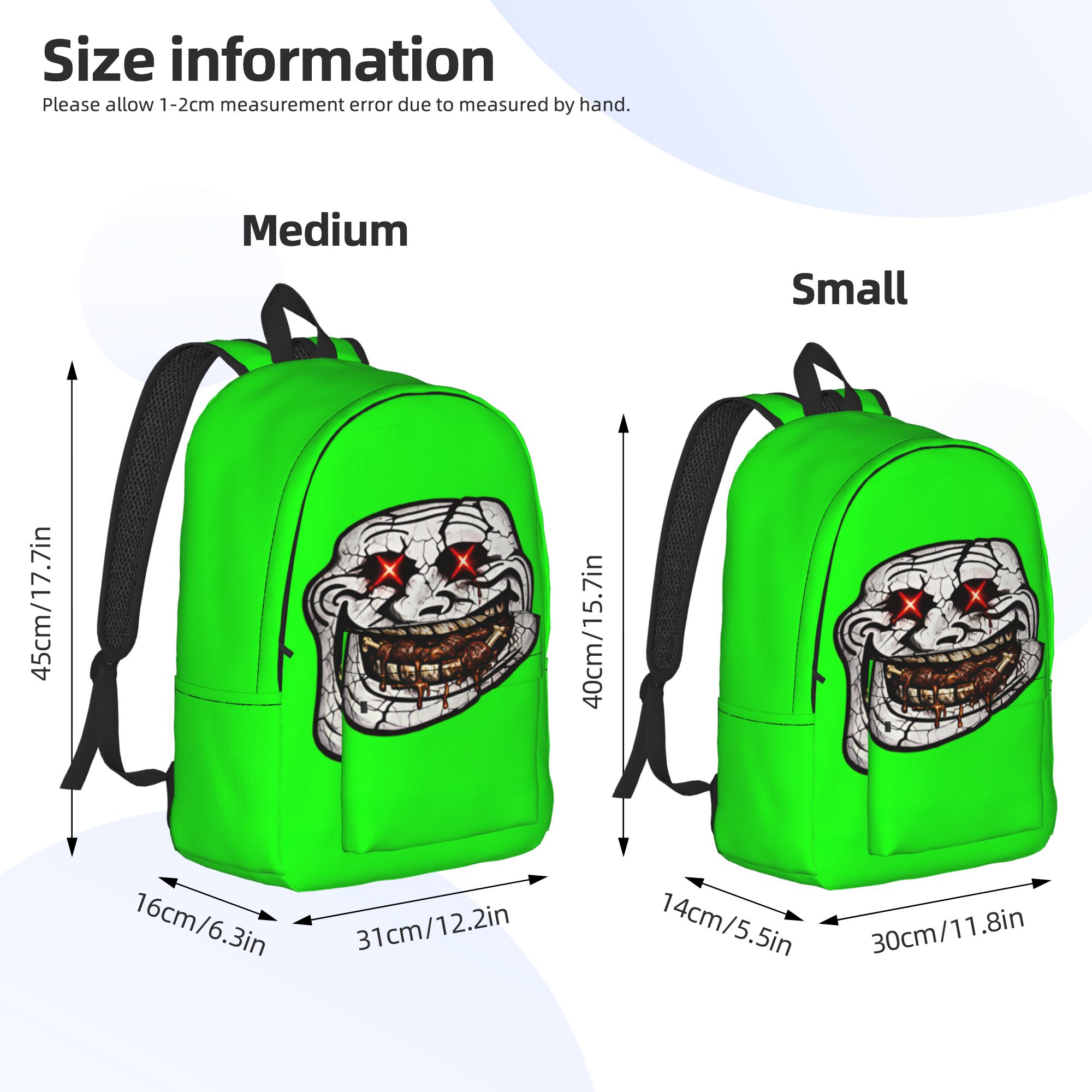 Zabawny plecak Trollface, plec – Interior Design University In China recenzja i cena
