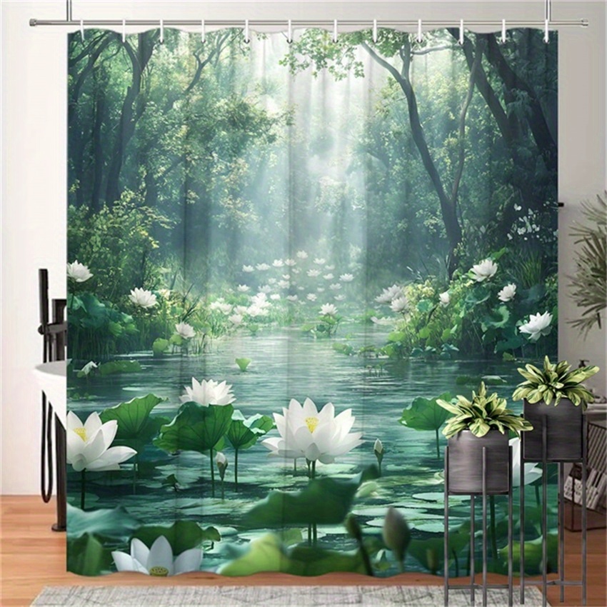Zasłona prysznicowa z motywem  – Interior Design Zen Style recenzja i cena