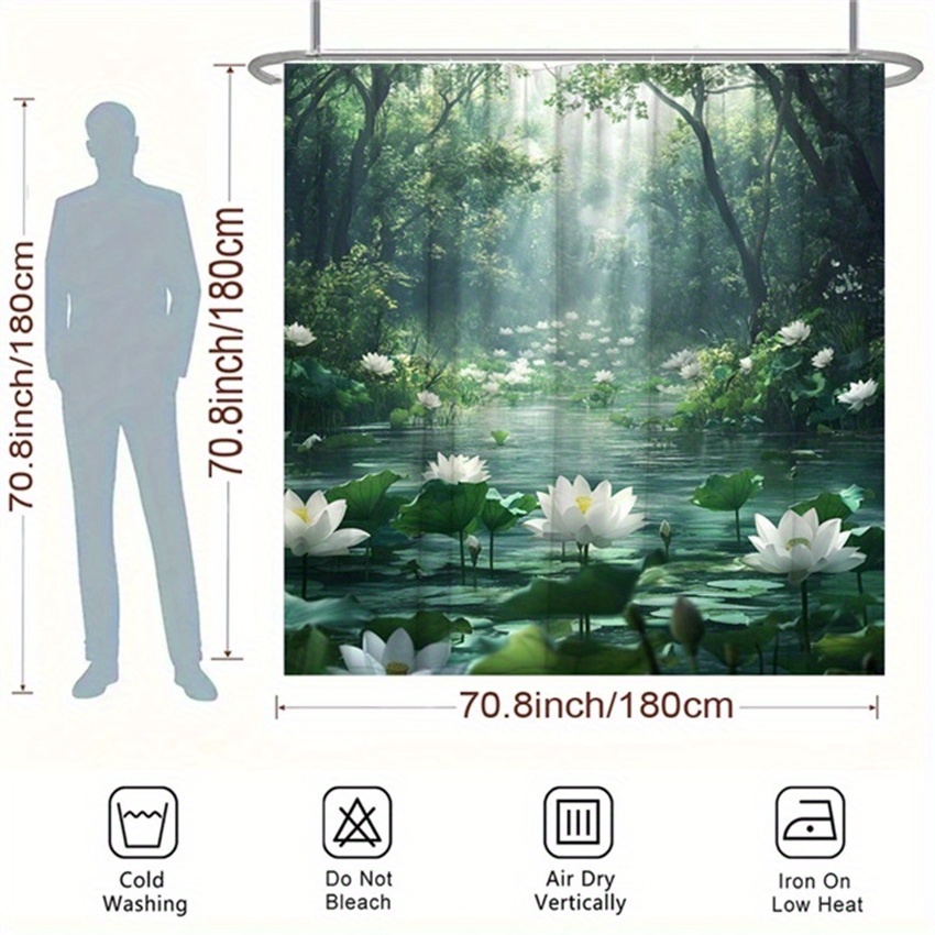 Zasłona prysznicowa z motywem  – Interior Design Zen Style recenzja i cena