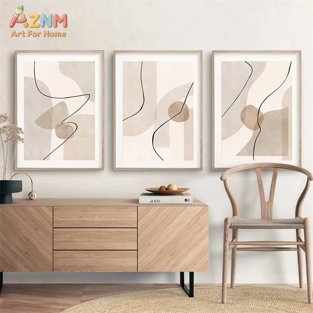 Abstrakcyjne Beżowe Geometrycz – Interior Design Drawing recenzja i cena