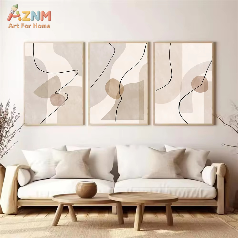 Abstrakcyjne Beżowe Geometrycz – Interior Design Drawing recenzja i cena