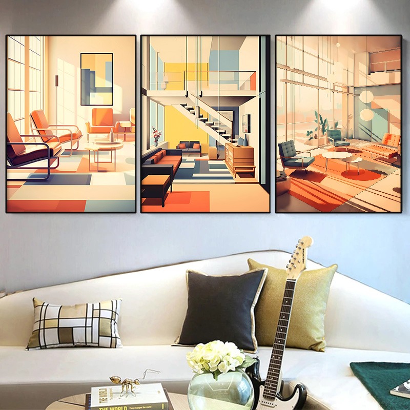 Bezramowy Vintage Plakat Archi – Interior Design Studio recenzja i cena