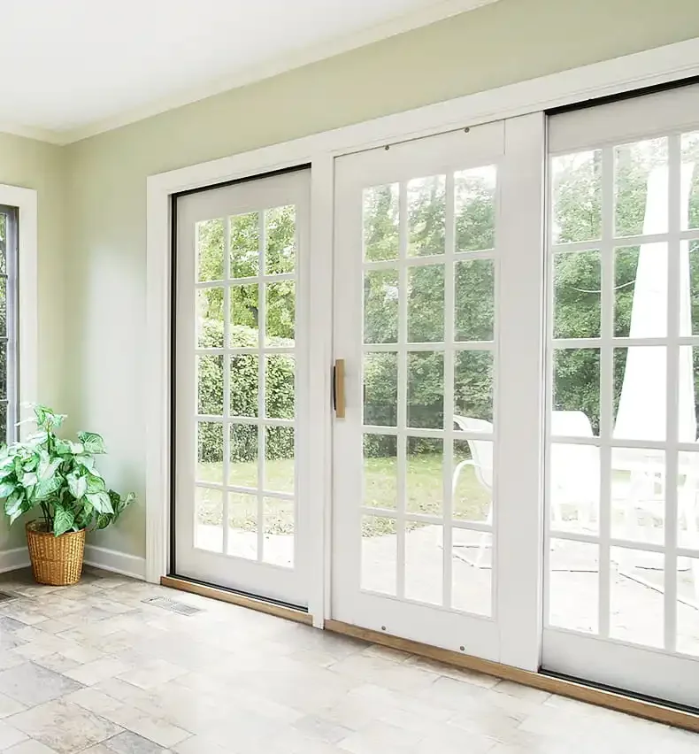 Nowoczesna biała szklana drzwi – Interior Design Organic Modern recenzja i cena
