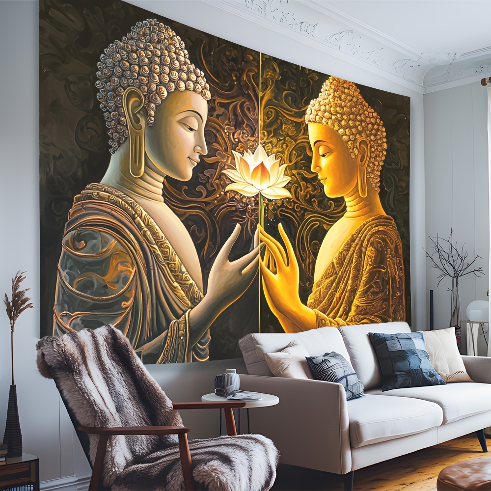 Gobelin Ścienny Budda i Lotos, – Interior Design Zen Style recenzja i cena