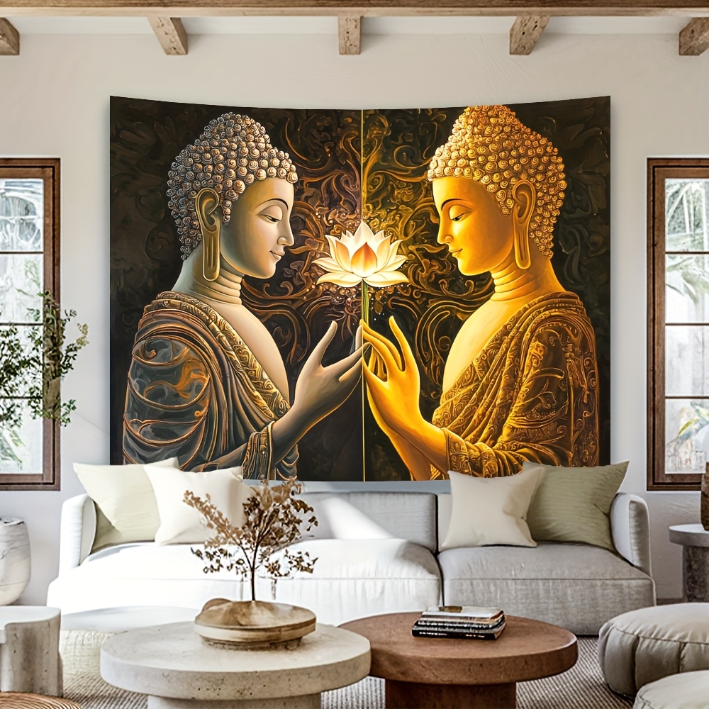 Gobelin Ścienny Budda i Lotos, – Interior Design Zen Style recenzja i cena