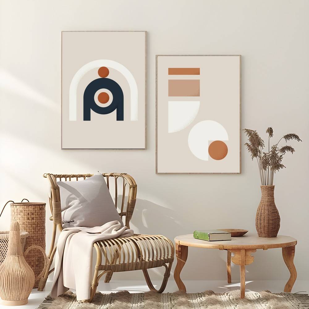 Ciepła Linia Kolorowy Plakat S – Interior Design With Wallpaper recenzja i cena