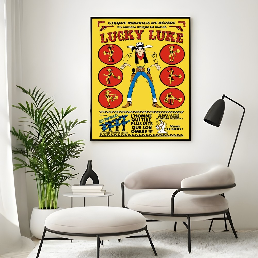 Vintage Komiks Lucky L-Luke Pl – Interior Design Drawing recenzja i cena