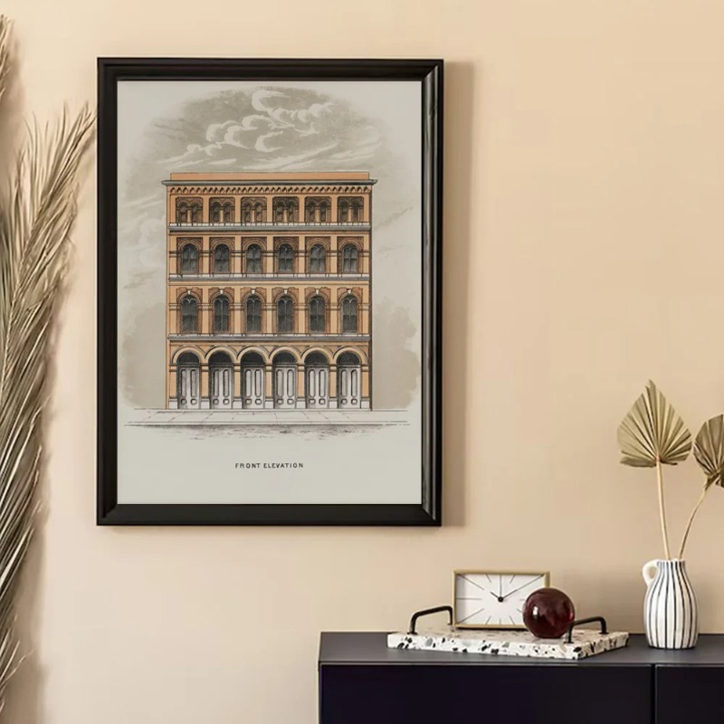 Rysunek Vintage Szkic Geometry – Interior Design Drawing recenzja i cena