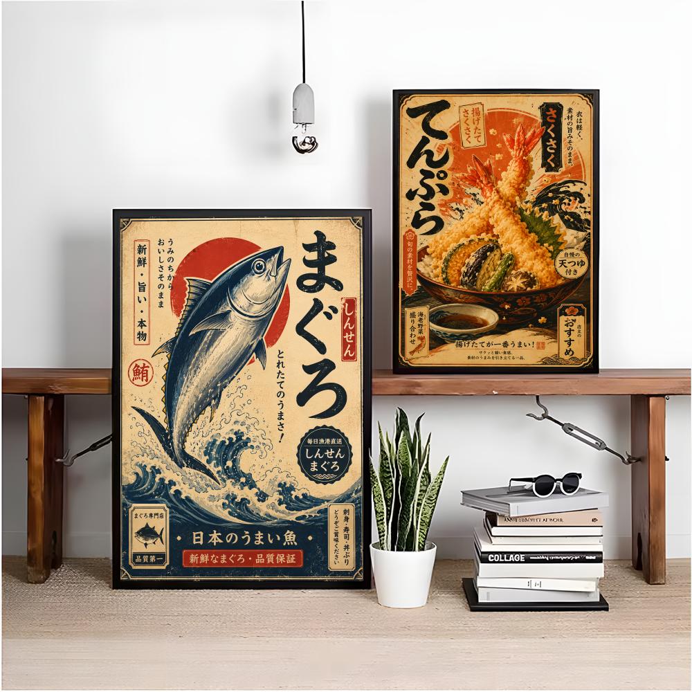 Vintage Japońskie Sushi Rybne  – Interior Design Drawing recenzja i cena