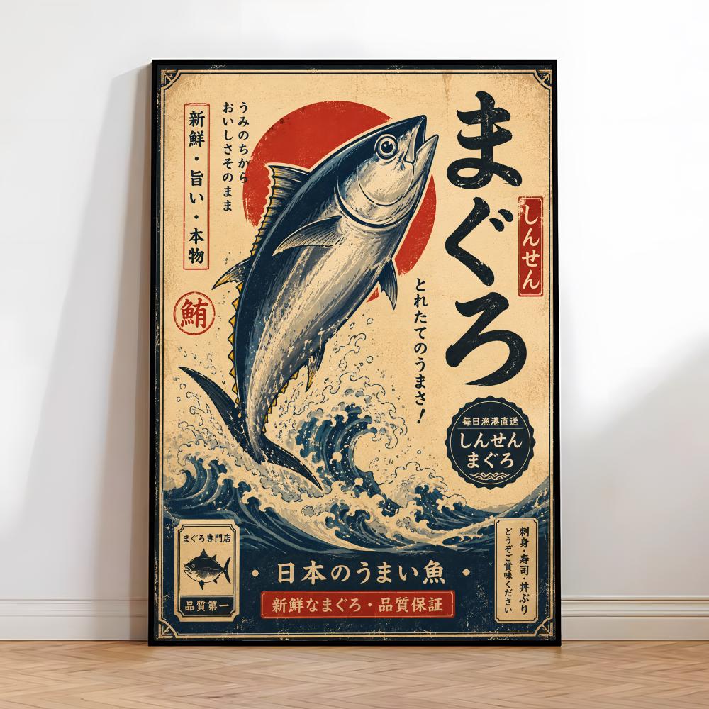 Vintage Japońskie Sushi Rybne  – Interior Design Drawing recenzja i cena